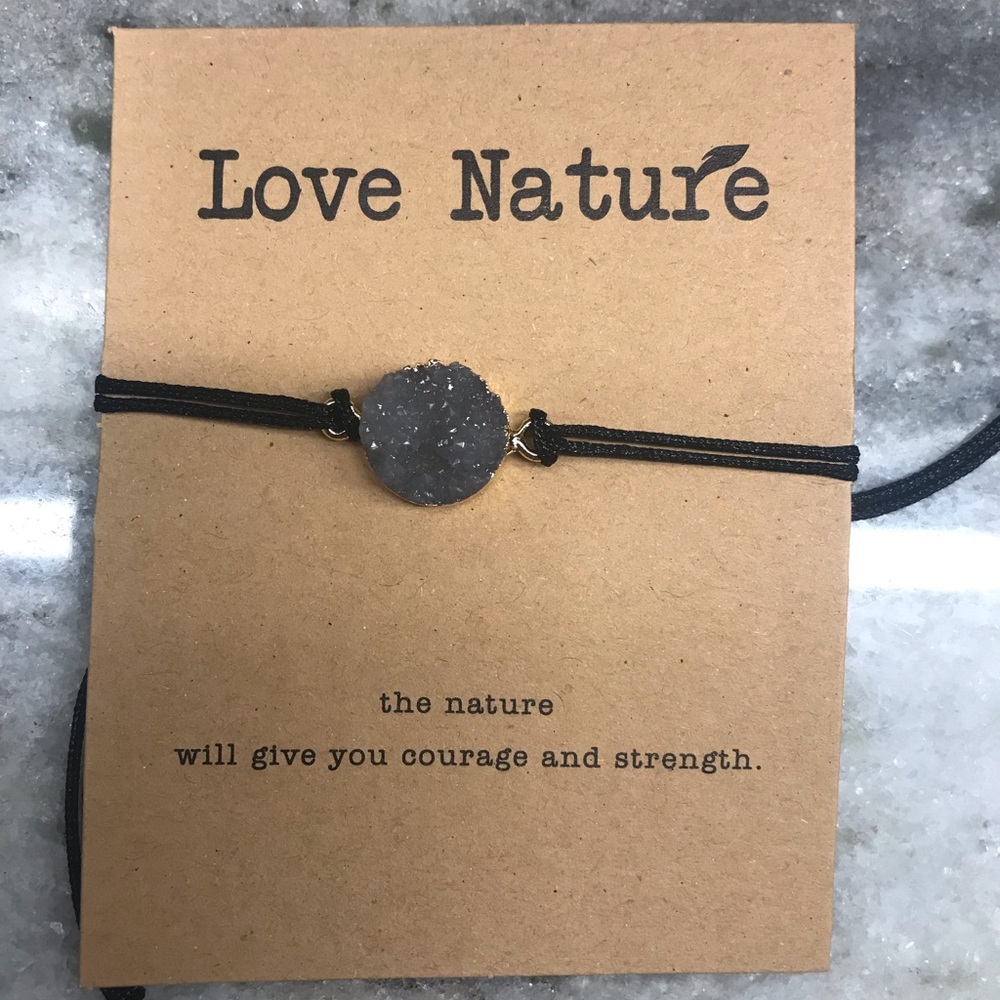 Gray Stone Cute Bracelet Nature